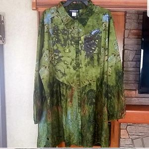 The Pyramid Collection watercolor dress